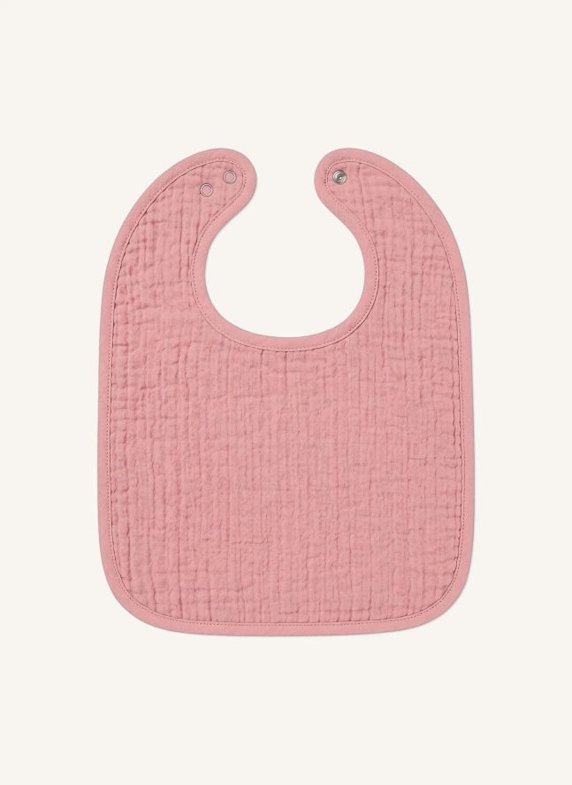 Babero Bertille | Gasa Vieux Rose
