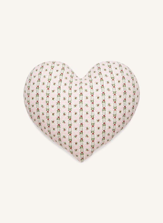 Coussin Coeur Ferdinand | Popeline Pommette