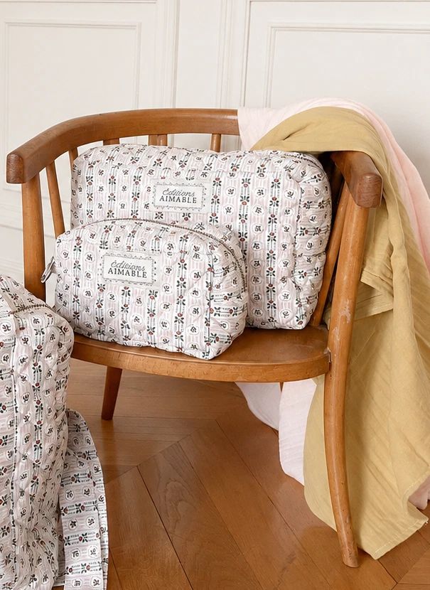 Set de langes Léon  | Gaze Rose Dragée