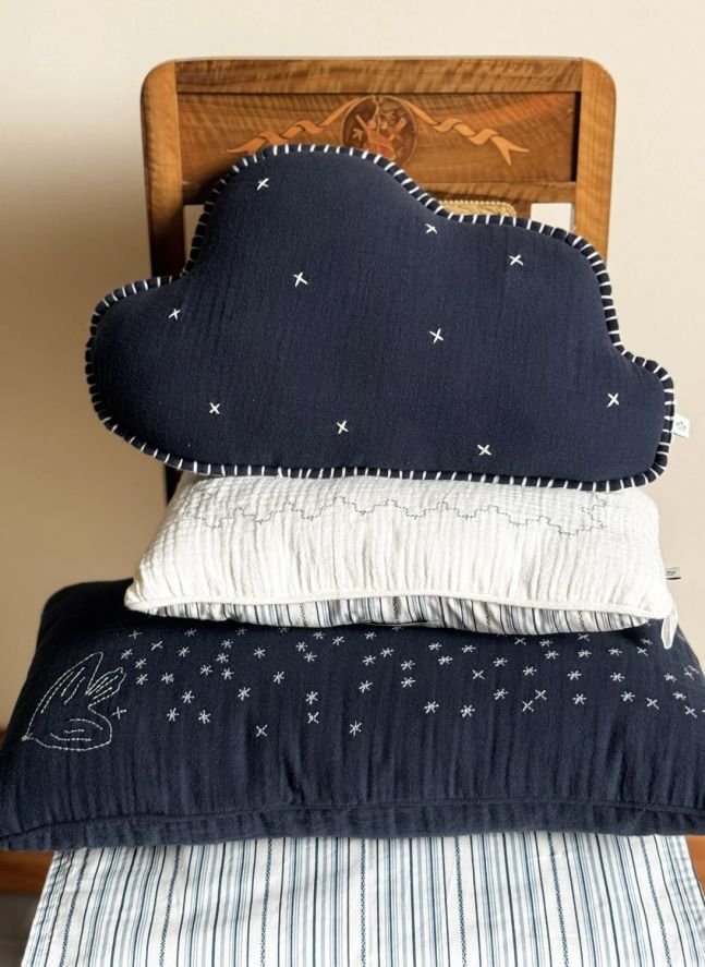 Coussin Nuage Ferdinand | Gaze Bleu Nuit