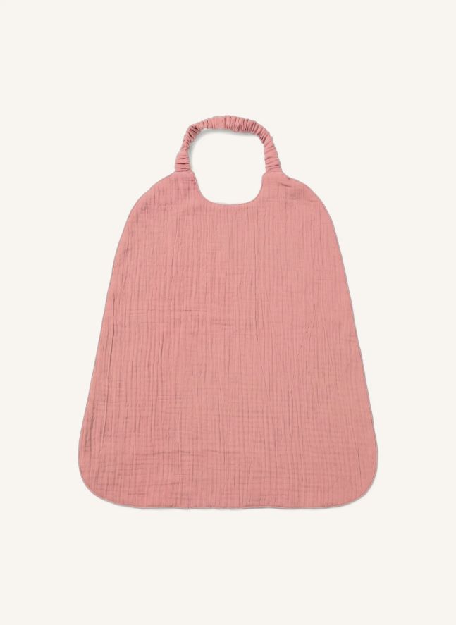 Babero Gustave grande | Gasa Vieux Rose
