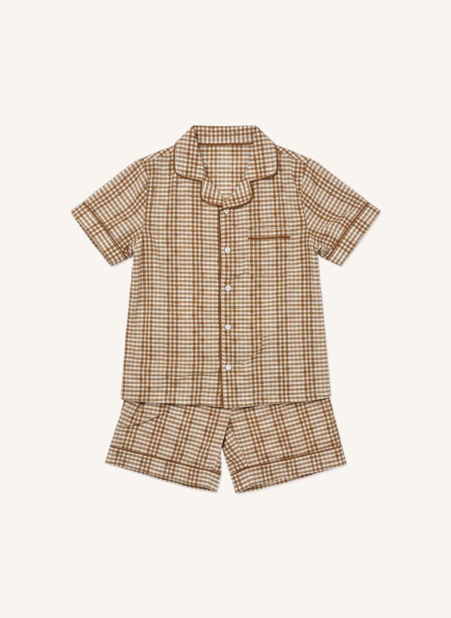 Pyjama Pio | Coton Vichy Noisette