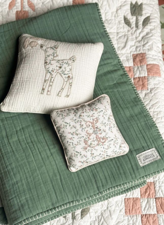 Plaid Pablo | Gaze Vert Mousse