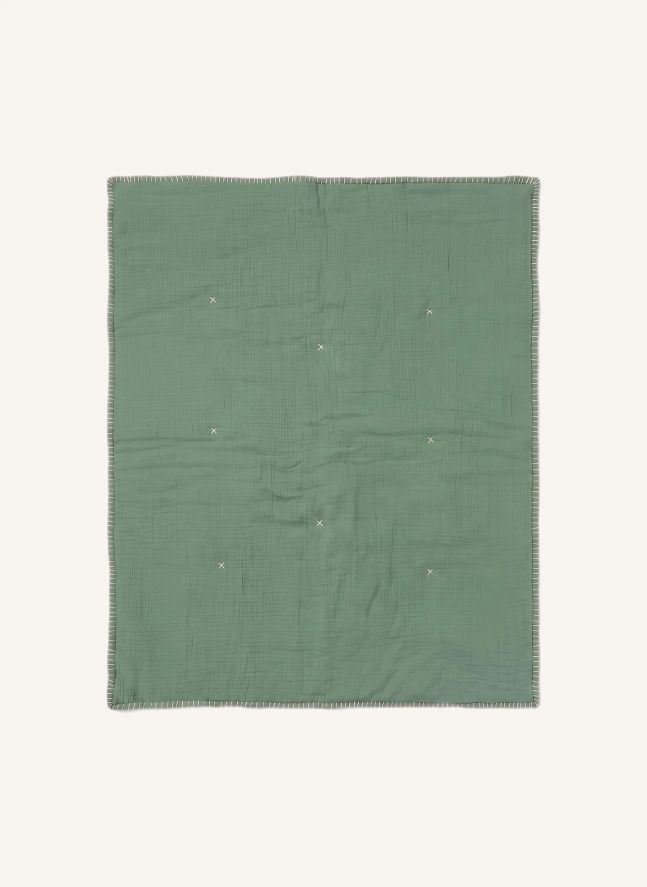 Plaid Pablo | Gaze Vert Mousse