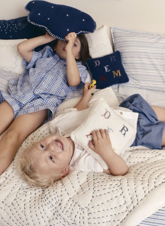 Coussin Nuage Ferdinand | Gaze Bleu Nuit