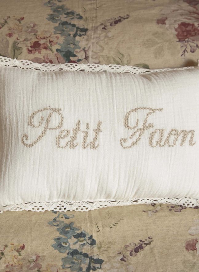 Coussin Petit Faon Camille | Gaze Ivoire