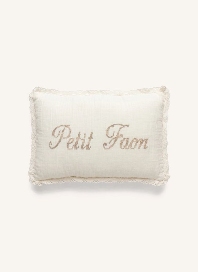 Coussin Petit Faon Camille | Gaze Ivoire