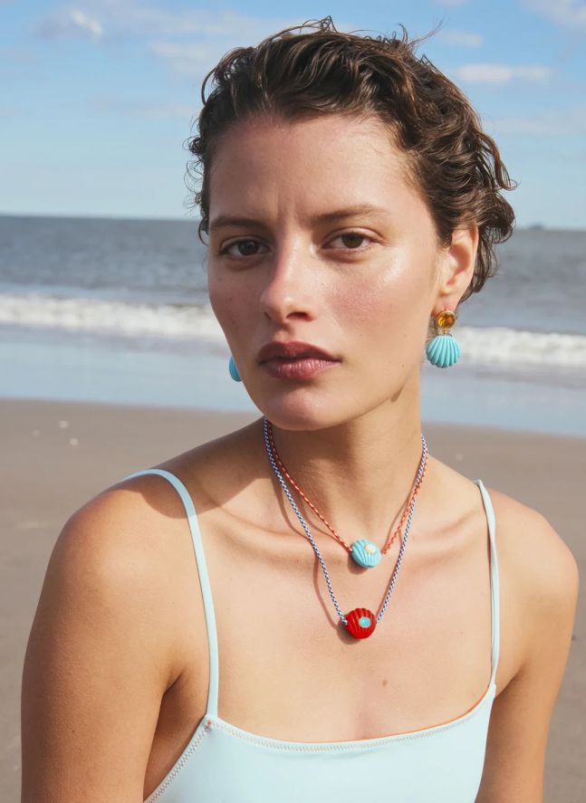 Boucles d'Oreilles Kai | Bleu