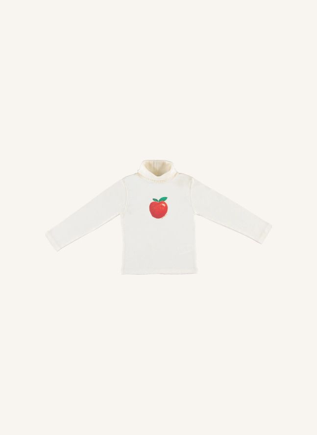 Col Roulé Pomme Coton Bio | Ecru
