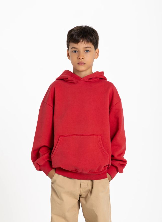 Sweat Noa Coton Bio | Rouge foncé