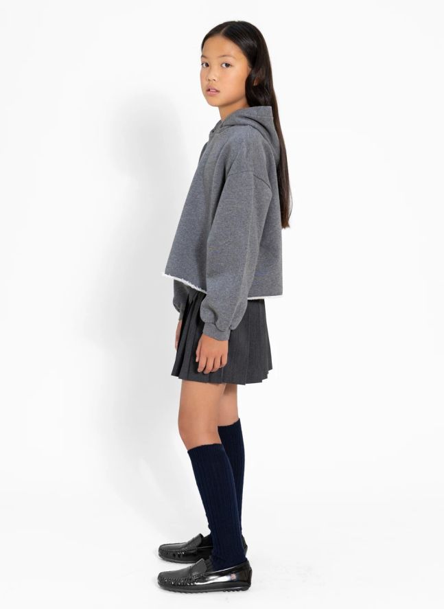 Sweat Capuche Mayflower Coton Bio | Gris chiné