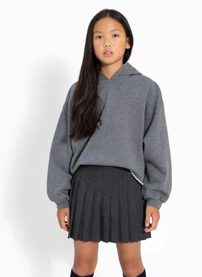 Sweat Capuche Mayflower Coton Bio | Gris chiné