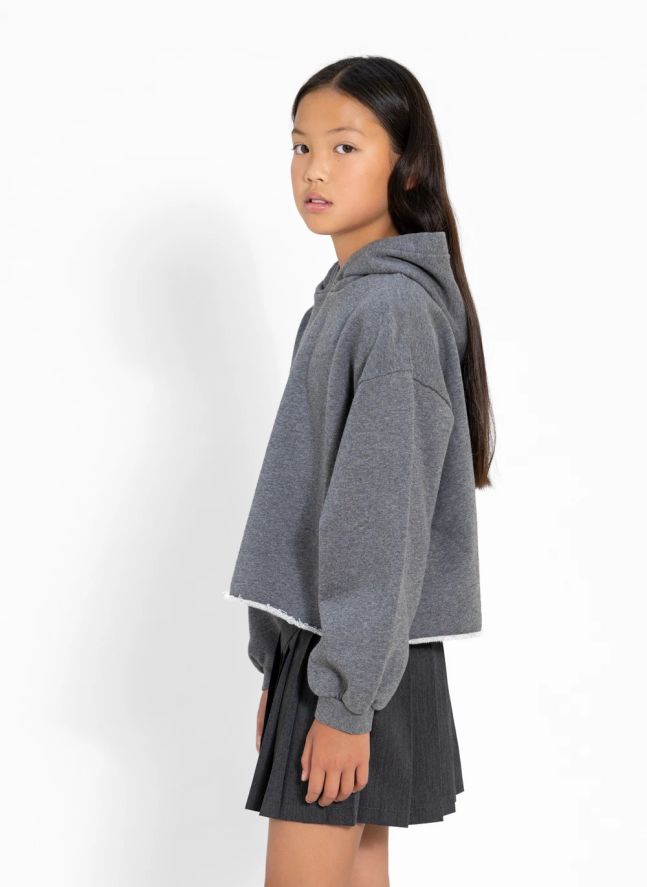 Sweat Capuche Mayflower Coton Bio | Gris chiné