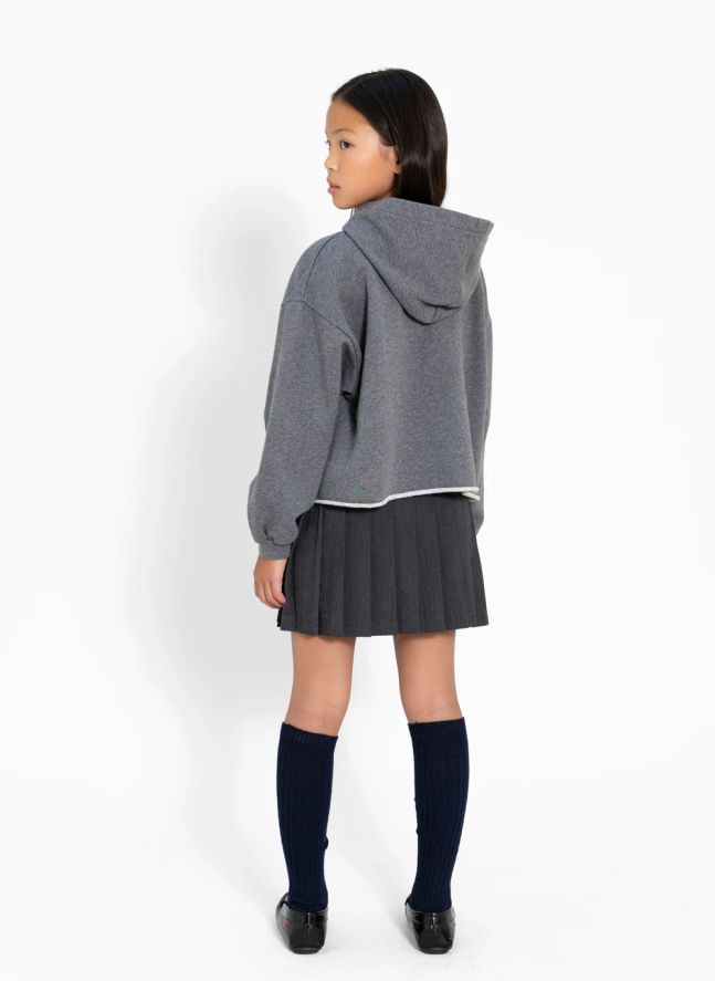 Sweat Capuche Mayflower Coton Bio | Gris chiné