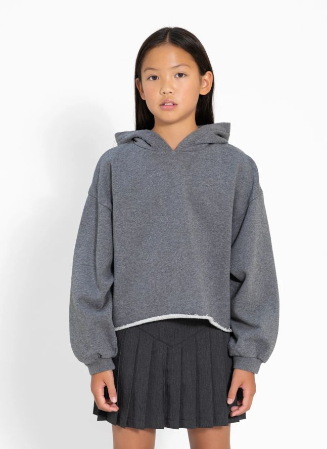 Sweat Capuche Mayflower Coton Bio | Gris chiné