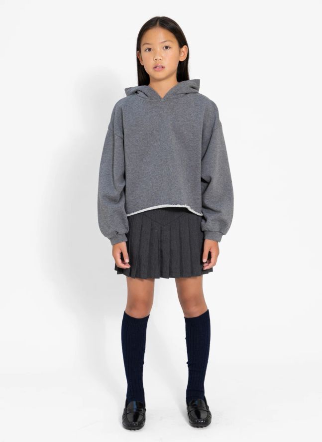 Sweat Capuche Mayflower Coton Bio | Gris chiné