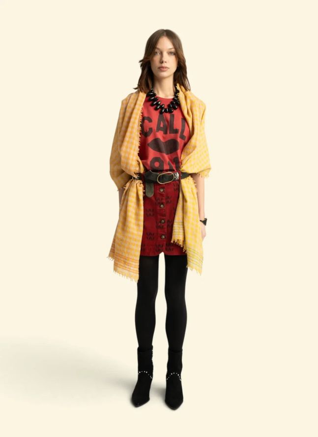 T-Shirt Alicia Lin et Coton | Rouge