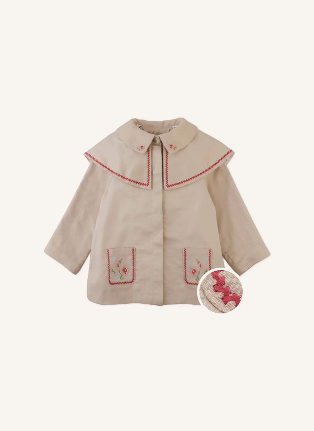 Chaqueta de capa Sybil | Beige