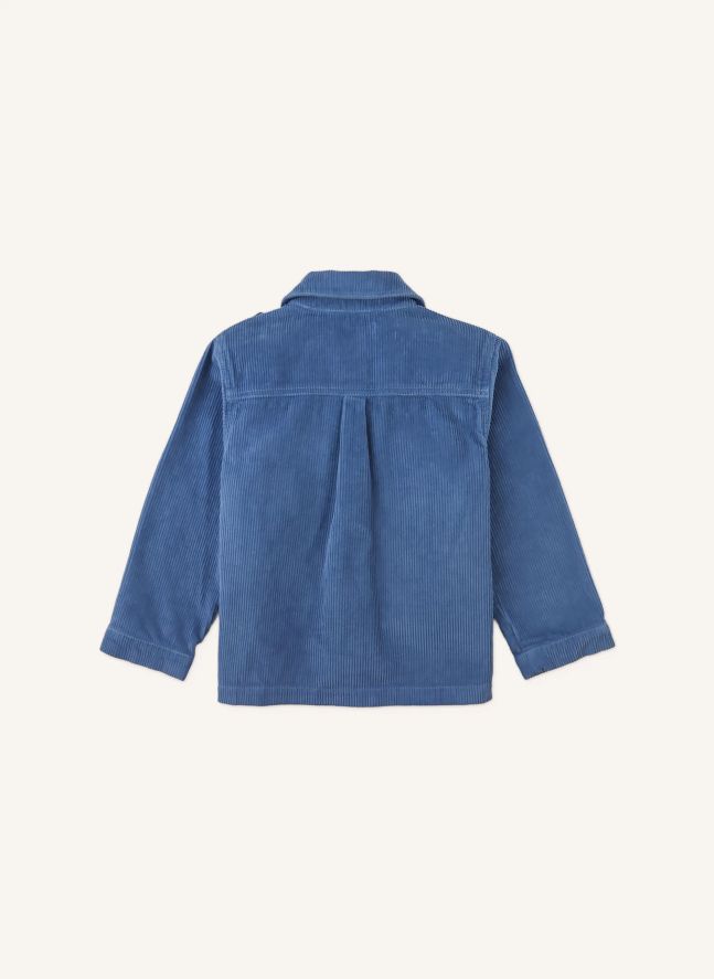 Vicenta Embroidered Corduroy Jacket | Blue