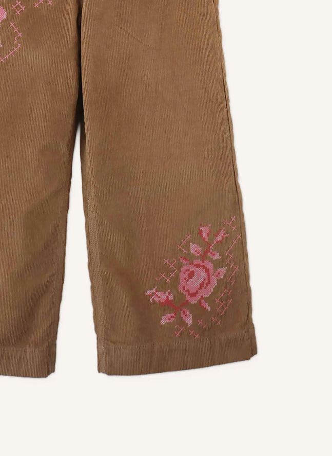 Pantalon Loreine Velours Côtelé | Marron