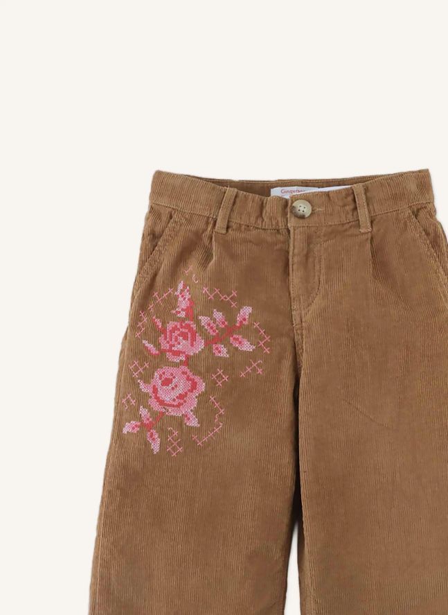Pantalon Loreine Velours Côtelé | Marron
