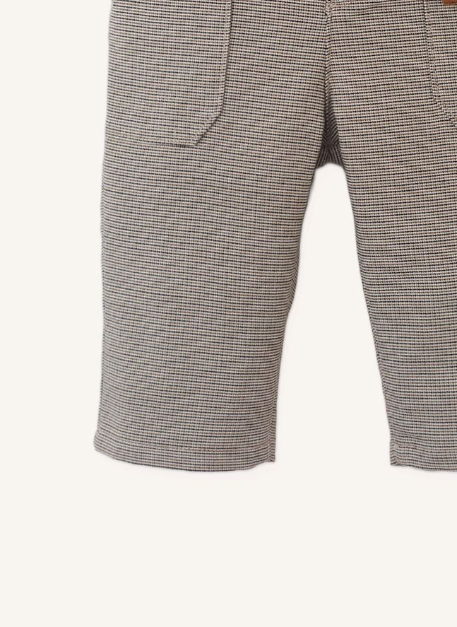 Pantalon Giorgio Pied-de-Poule Bébé | Brun