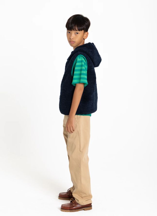 T-shirt Nils Rayé Coton Bio | Vert émeraude