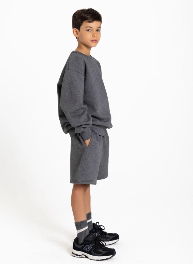 Sweat Borough Coton Bio | Gris chiné
