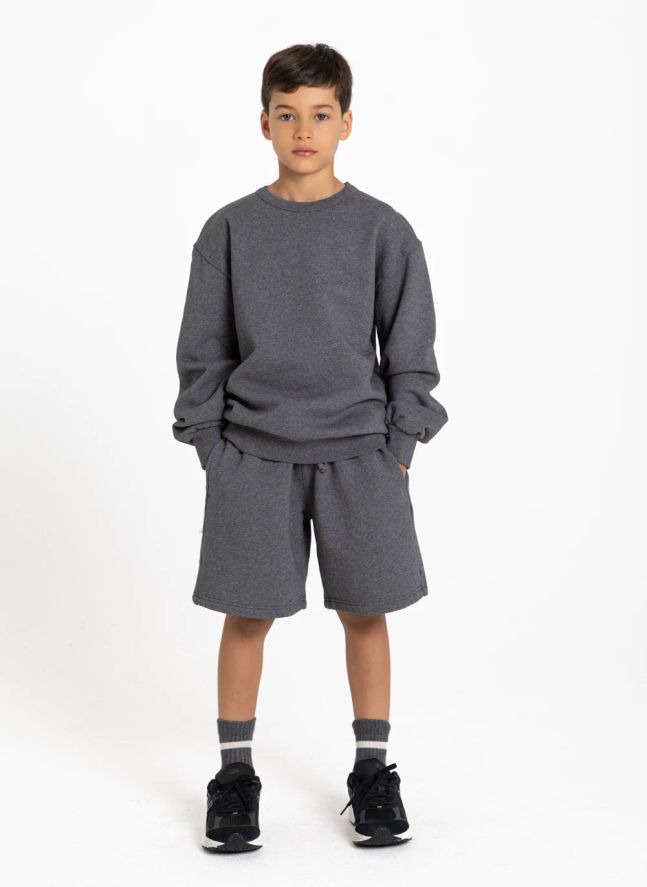 Sweat Borough Coton Bio | Gris chiné