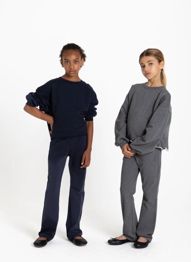 Sweat Kensington Coton Bio | Gris chiné