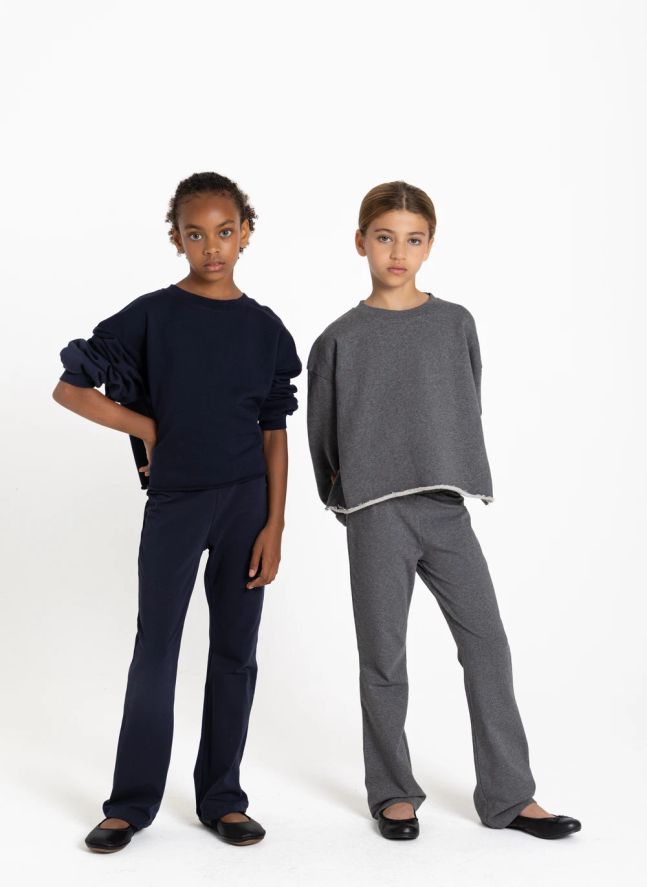 Sweat Kensington Coton Bio | Gris chiné