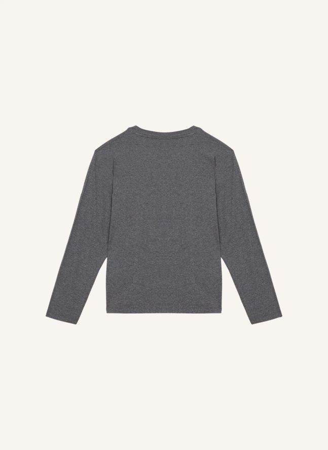 T-shirt Montague Coton Bio | Gris chiné