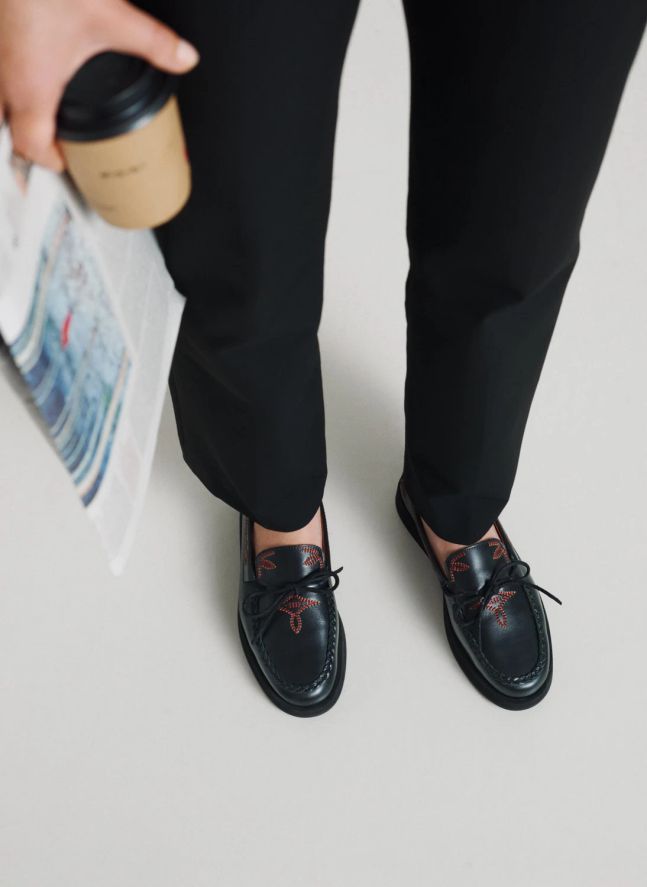 Mocassins Totem Cuir | Noir