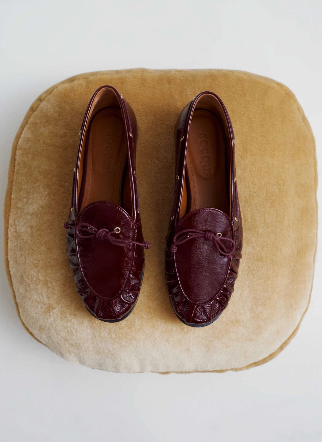 Chaussures Bateau Como Cuir Verni | Bordeaux- Image produit n°1