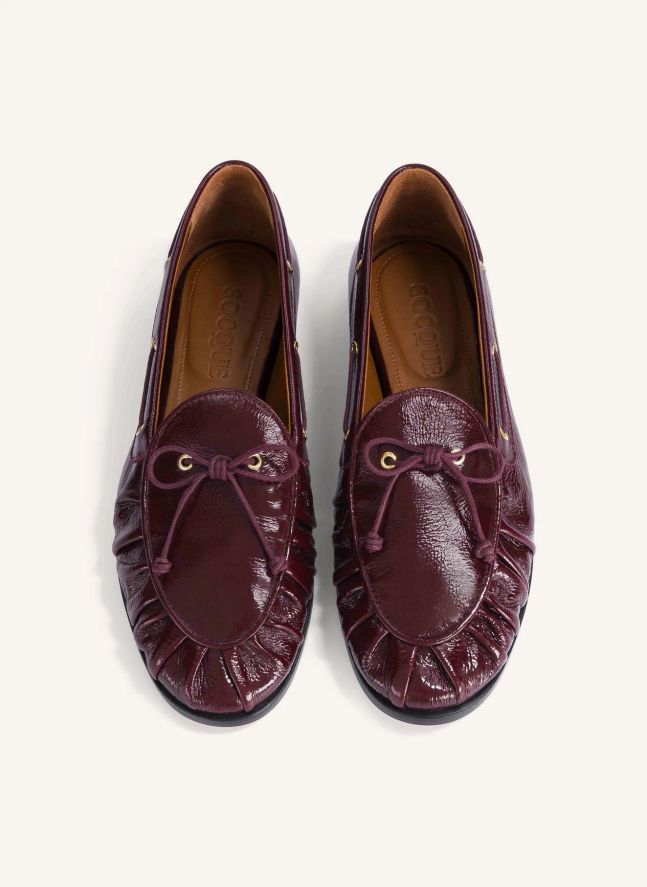 Chaussures Bateau Como Cuir Verni | Bordeaux