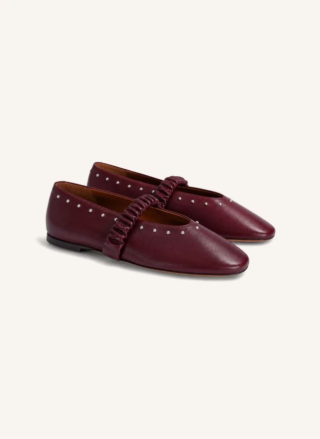Ballerines June Cuir | Bordeaux