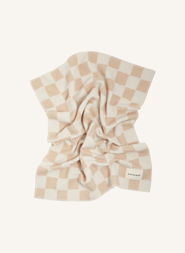Couverture en laine mérinos | Beige