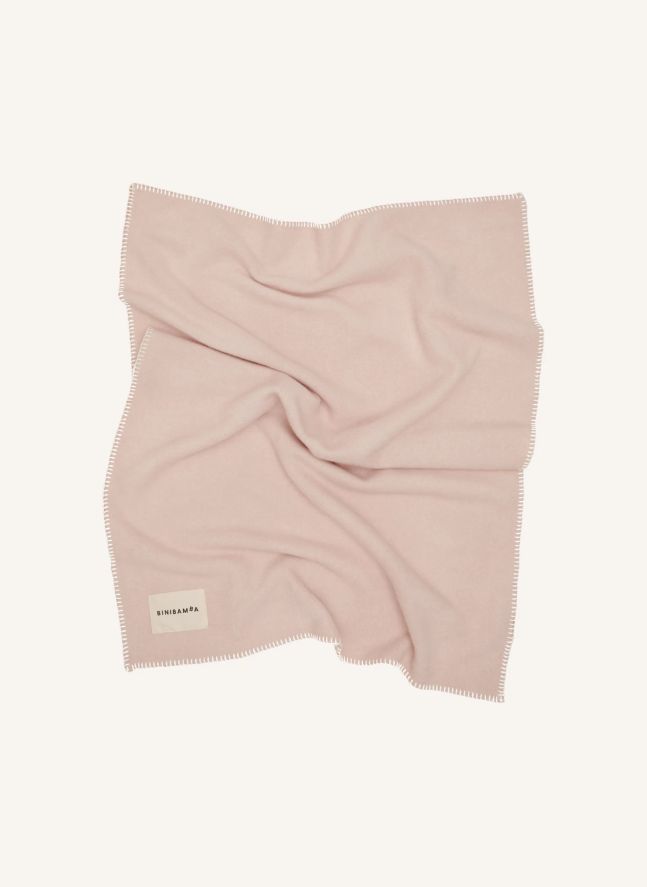 Couverture en laine mérinos | Rose