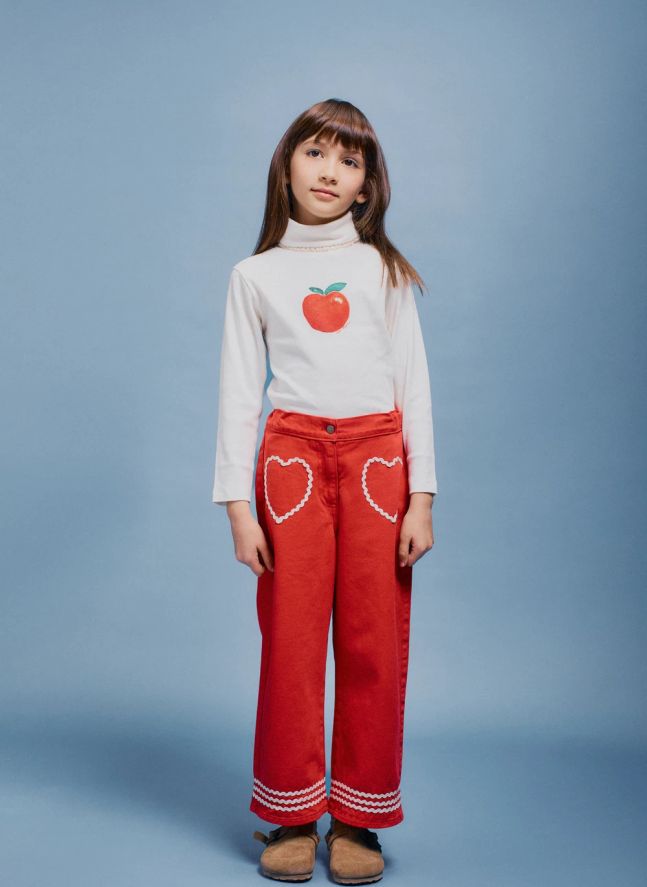 Col Roulé Pomme Coton Bio | Ecru