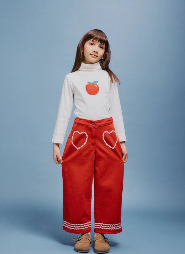 Col Roulé Pomme Coton Bio | Ecru