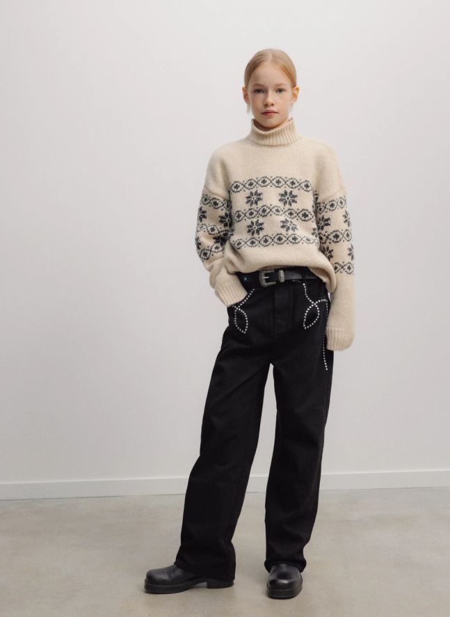 Pull Lilo Jacquard | Crème