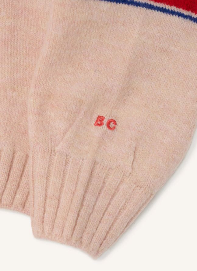 Pull Rayé | Rose pâle