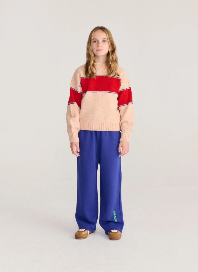 Pull Rayé | Rose pâle