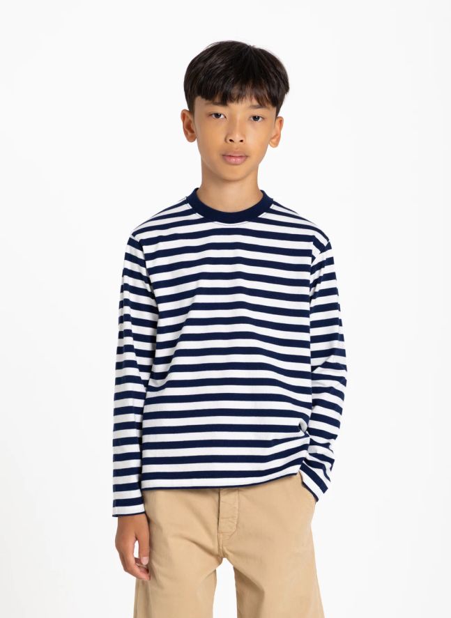 T-shirt Bam Rayé | Bleu noir