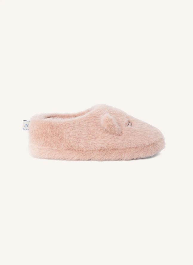 Chaussons Aviaja Chats Fibres Recyclées | Rose