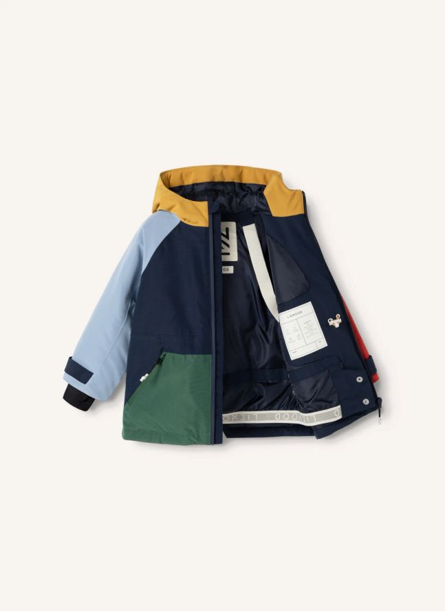 Veste de Ski Kalle Colorblock Fibres Recyclées | Bleu marine