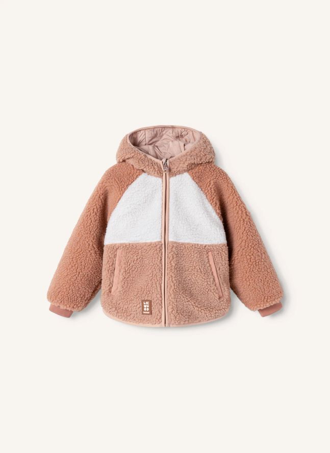 Veste Réversible Façon Sherpa Jackson Fibres Recyclées | Rose pâle