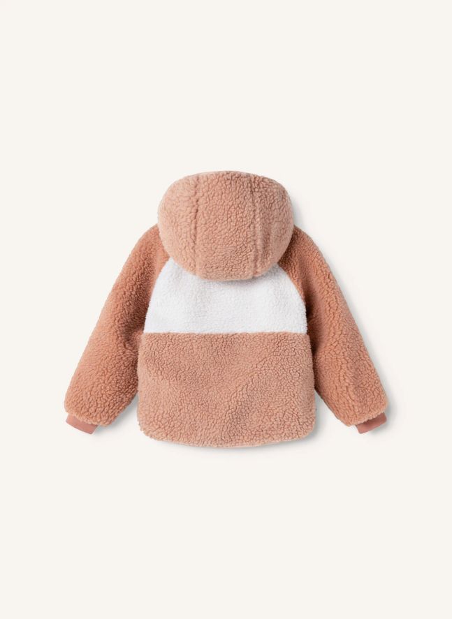 Veste Réversible Façon Sherpa Jackson Fibres Recyclées | Rose pâle