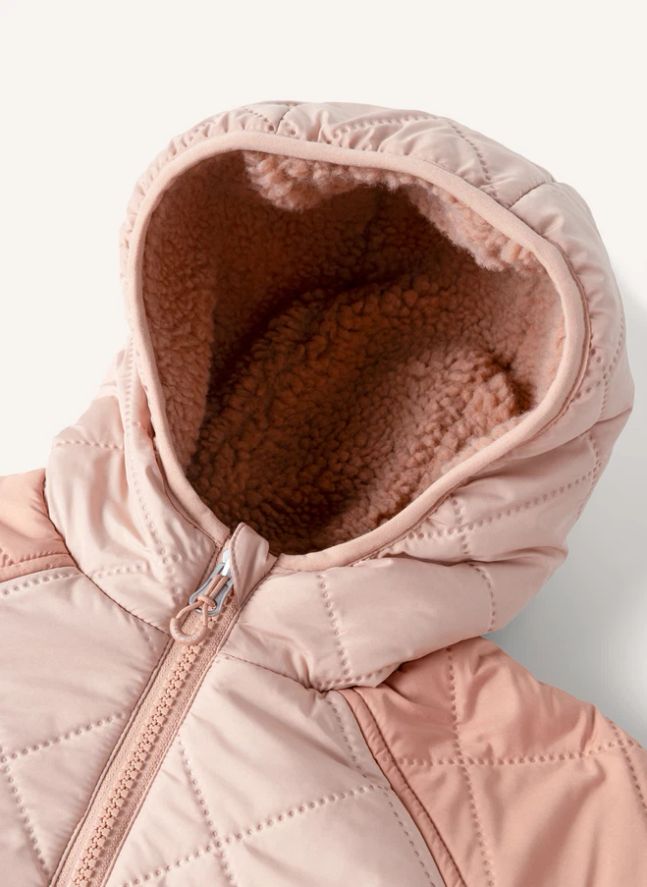 Veste Réversible Façon Sherpa Jackson Fibres Recyclées | Rose pâle