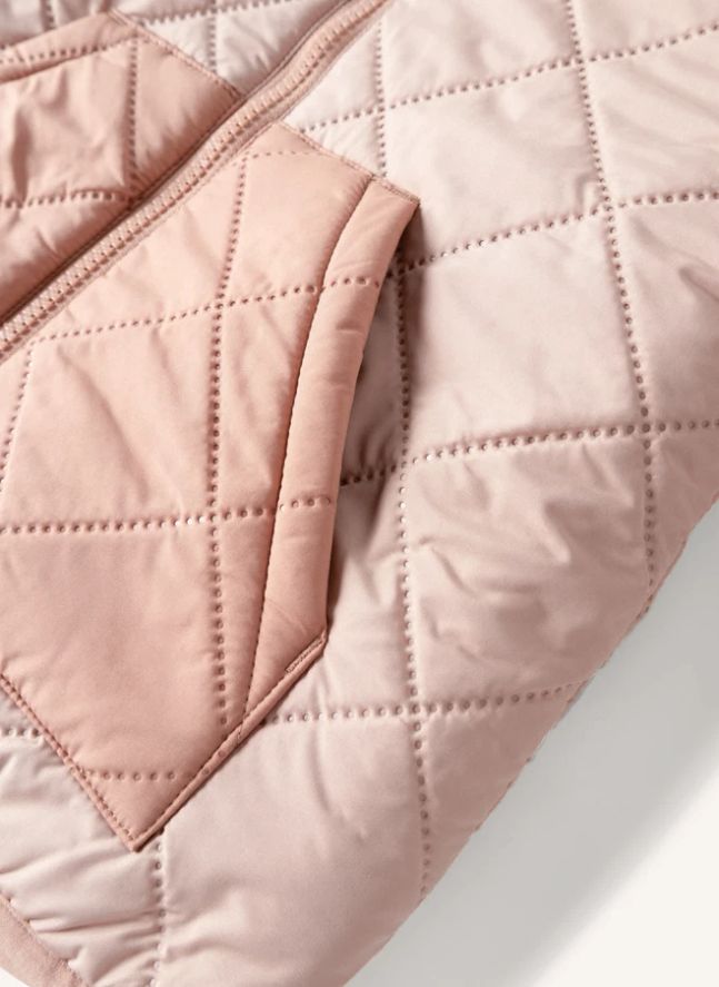 Veste Réversible Façon Sherpa Jackson Fibres Recyclées | Rose pâle